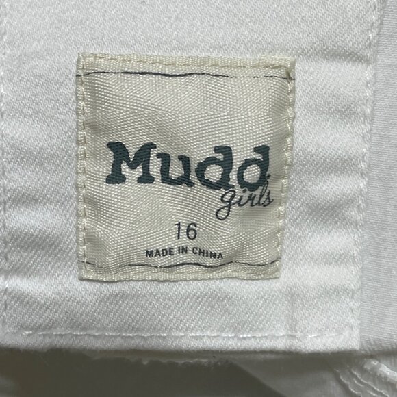 Mudd Girls White Denim Jacket Cropped Size 16 (READ) Stain - Picture 4 of 9